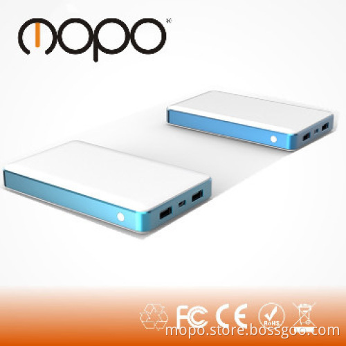 15000mAh power bank with dual USB output, external battery charger